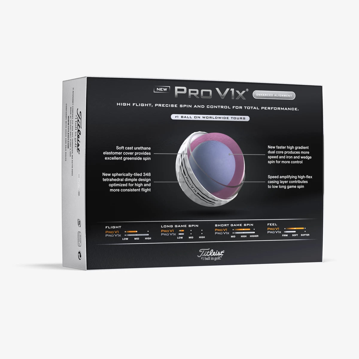 BOLAS TITLEIST PRO V1X ELONGATED ALIGN  2025