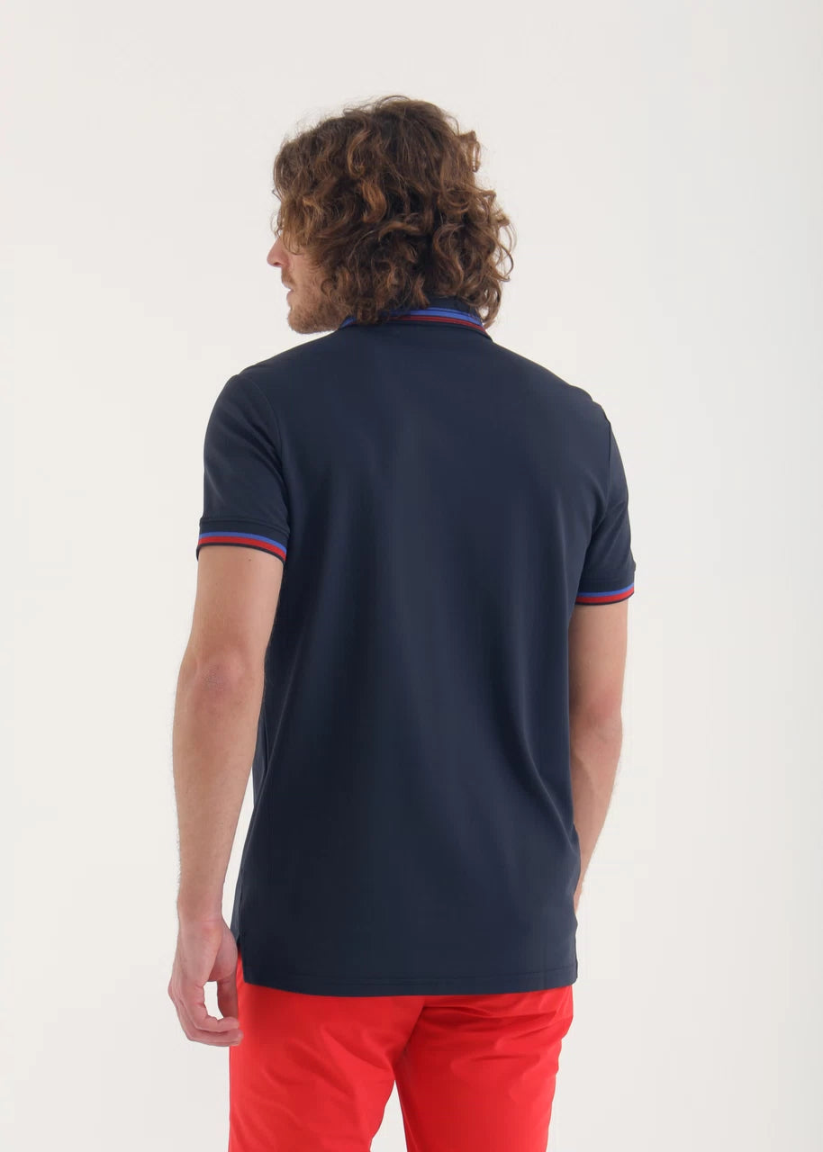 POLO CHERVO ASTOR NAVY / ROJO