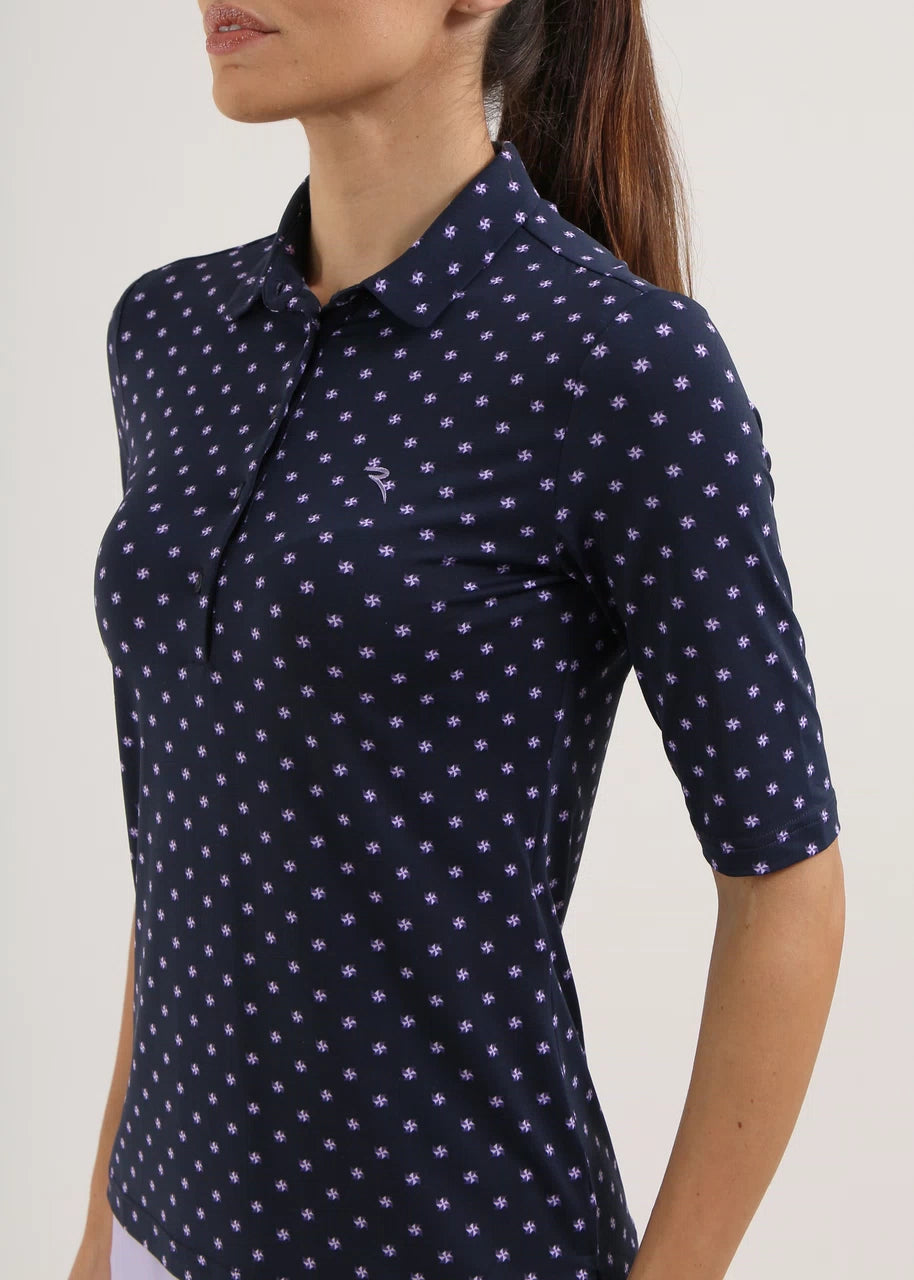POLO DE MUJER CHERVO ARIELE BLANCO / NAVY