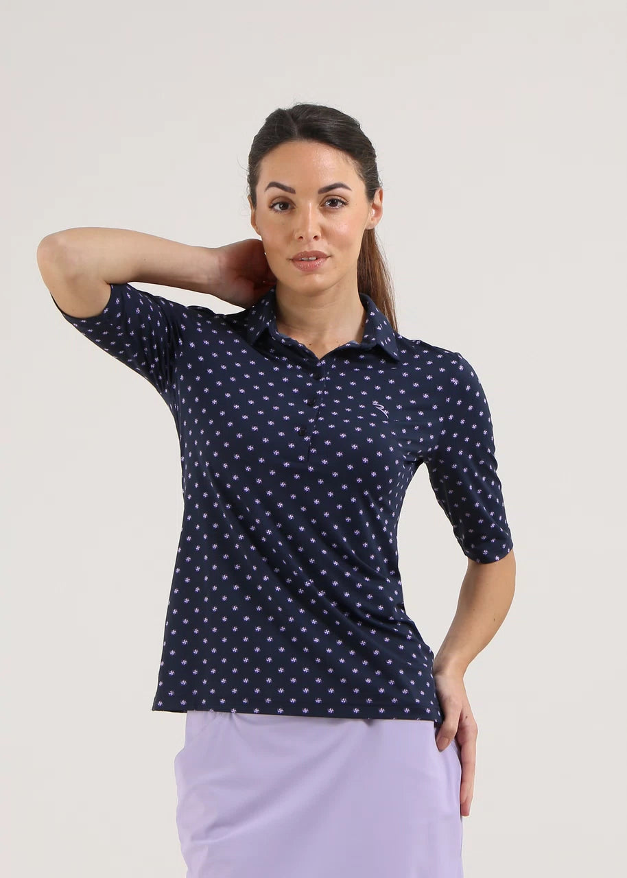 POLO DE MUJER CHERVO ARIELE BLANCO / NAVY