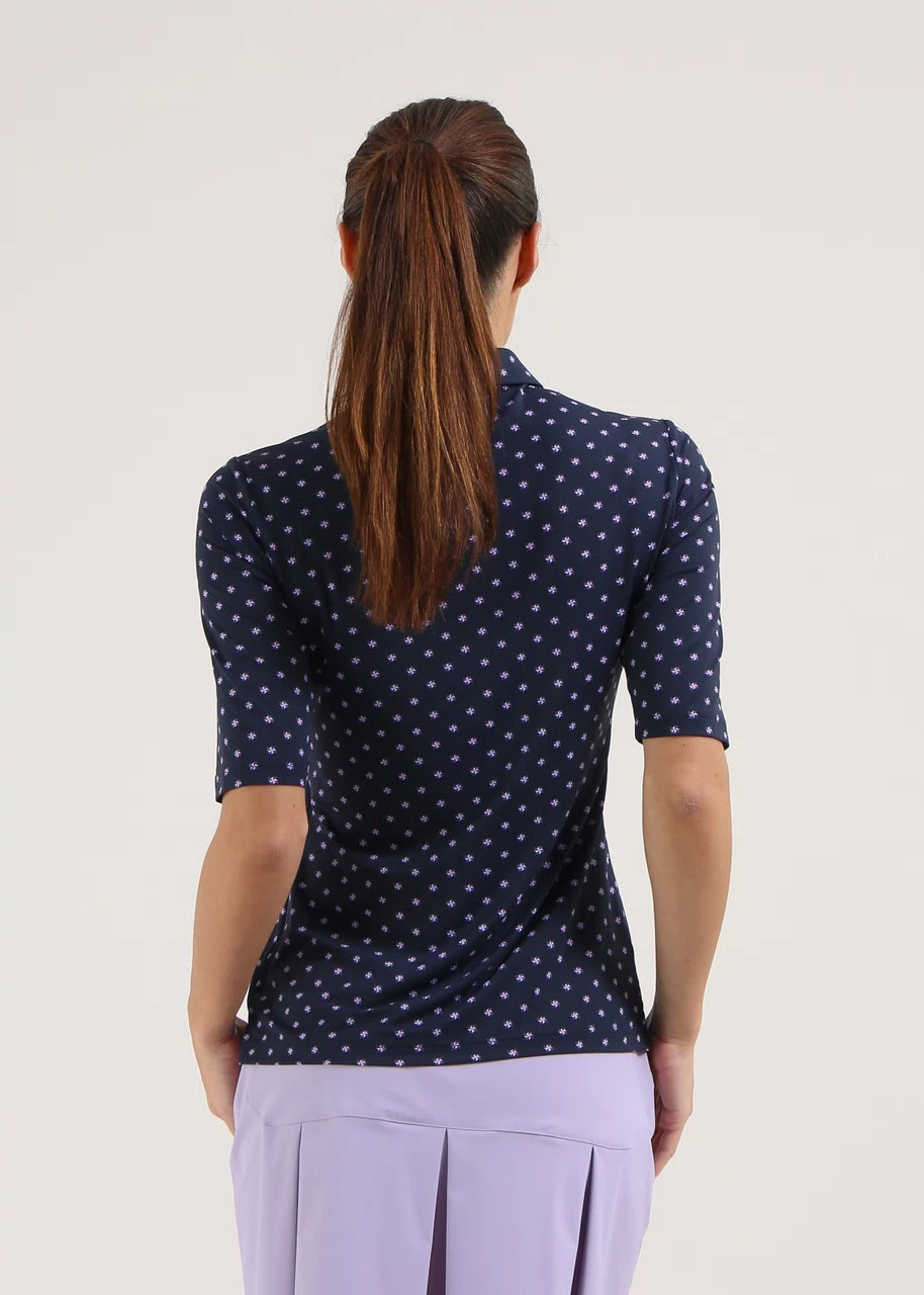 POLO DE MUJER CHERVO ARIELE BLANCO / NAVY
