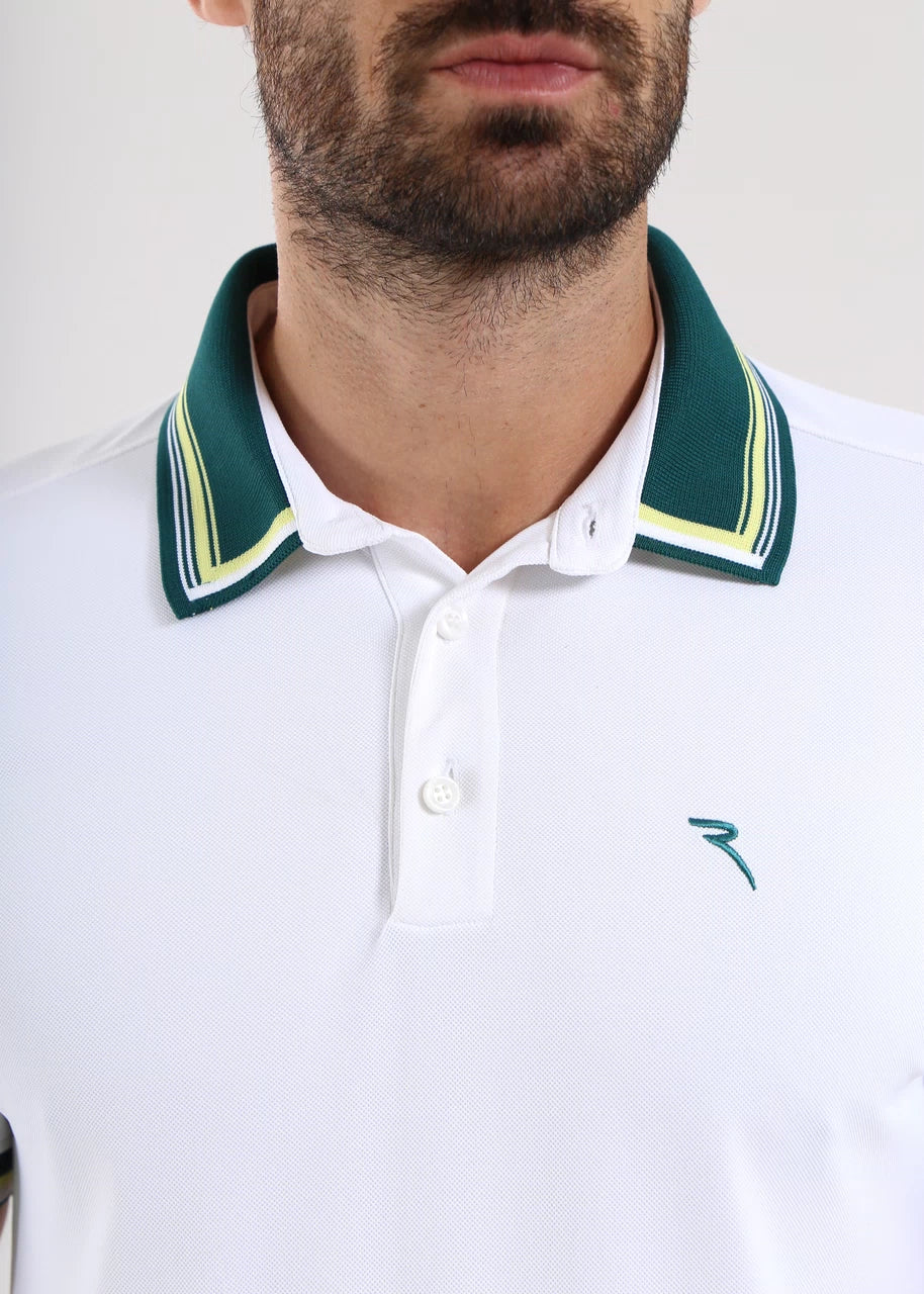 POLO CHERVO ASTOR BLANCO / VERDE