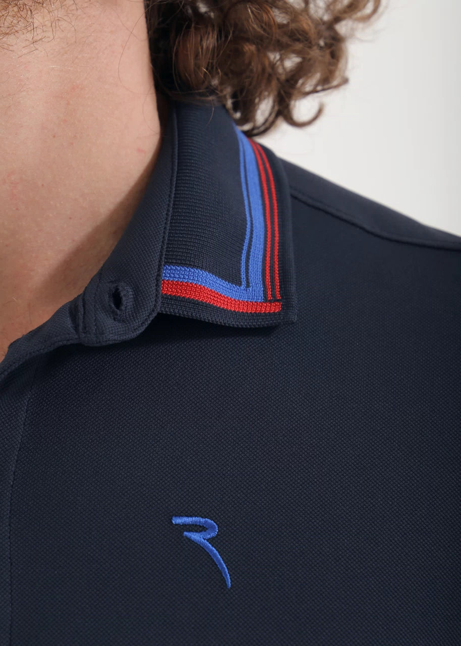 POLO CHERVO ASTOR NAVY / ROJO
