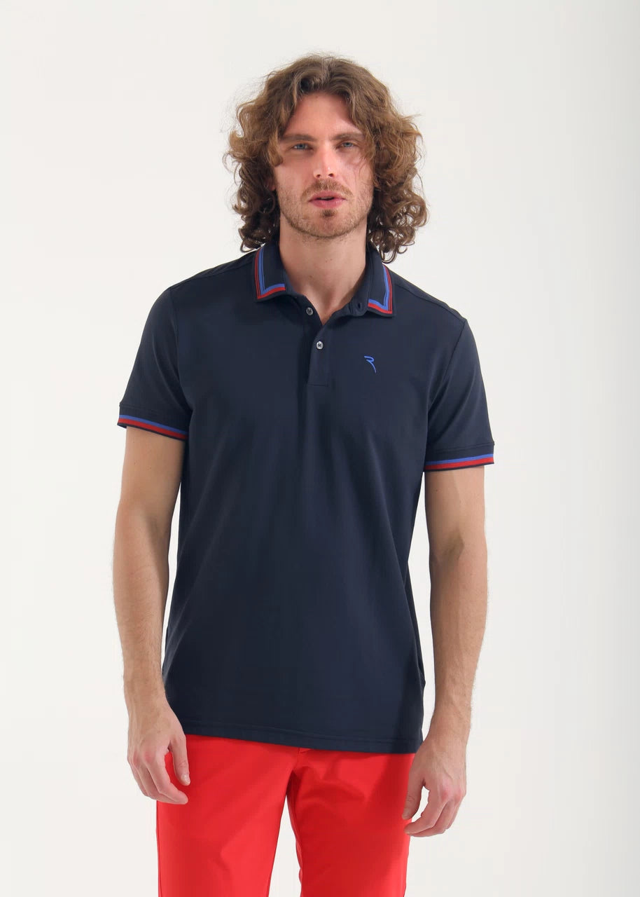 POLO CHERVO ASTOR NAVY / ROJO