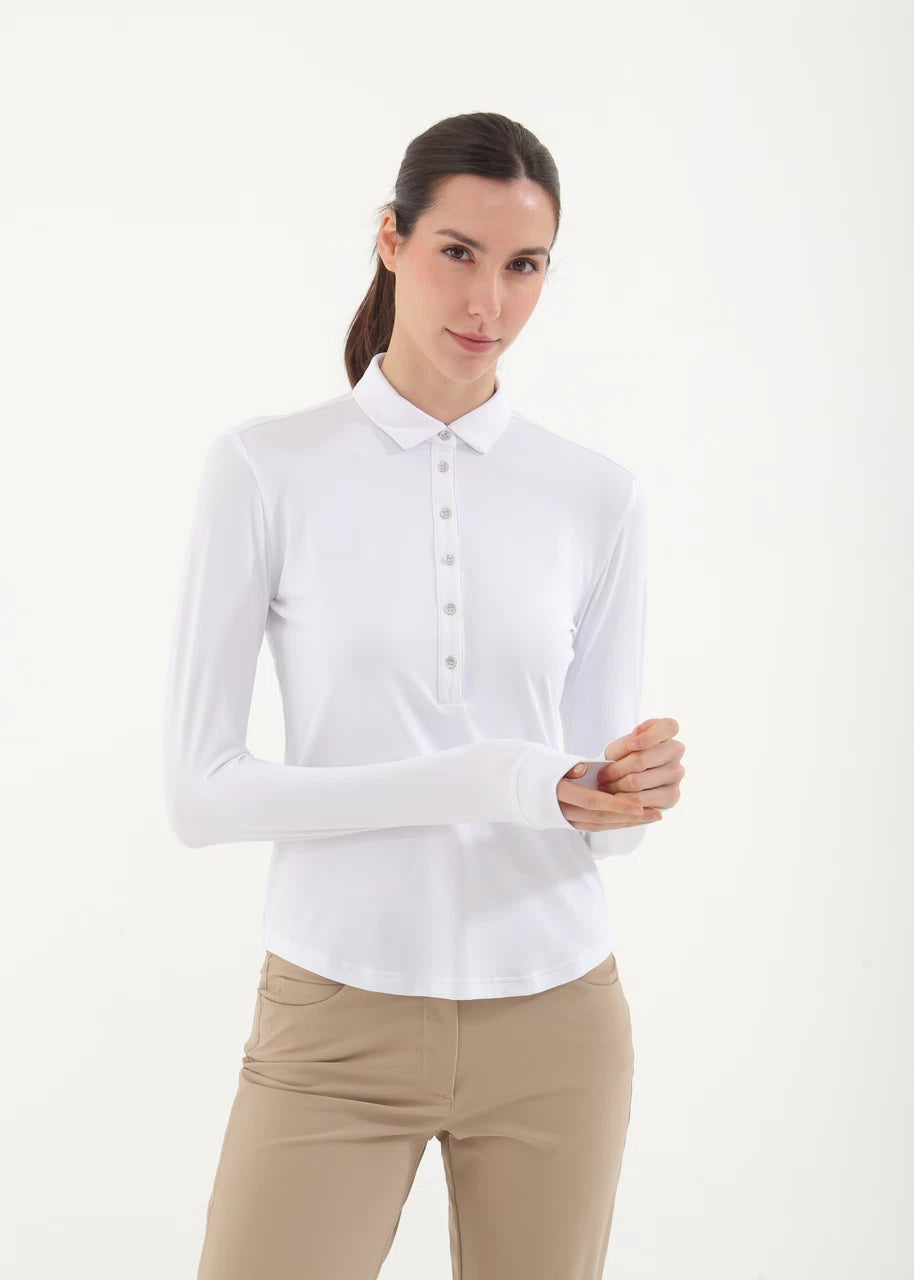 POLO DE MUJER CHERVO AMUR BLANCO