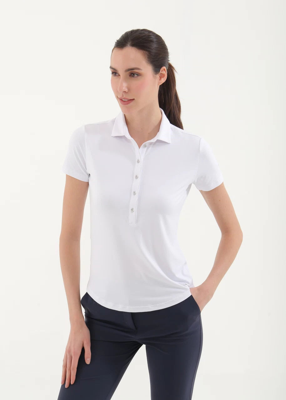 POLO DE MUJER CHERVO ANCHISE BLANCO