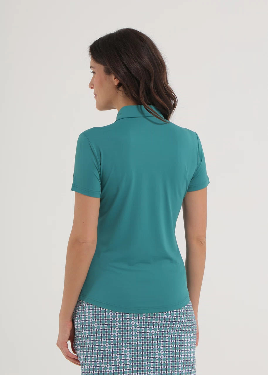 POLO DE MUJER CHERVO ANCHISE VERDE OSCURO