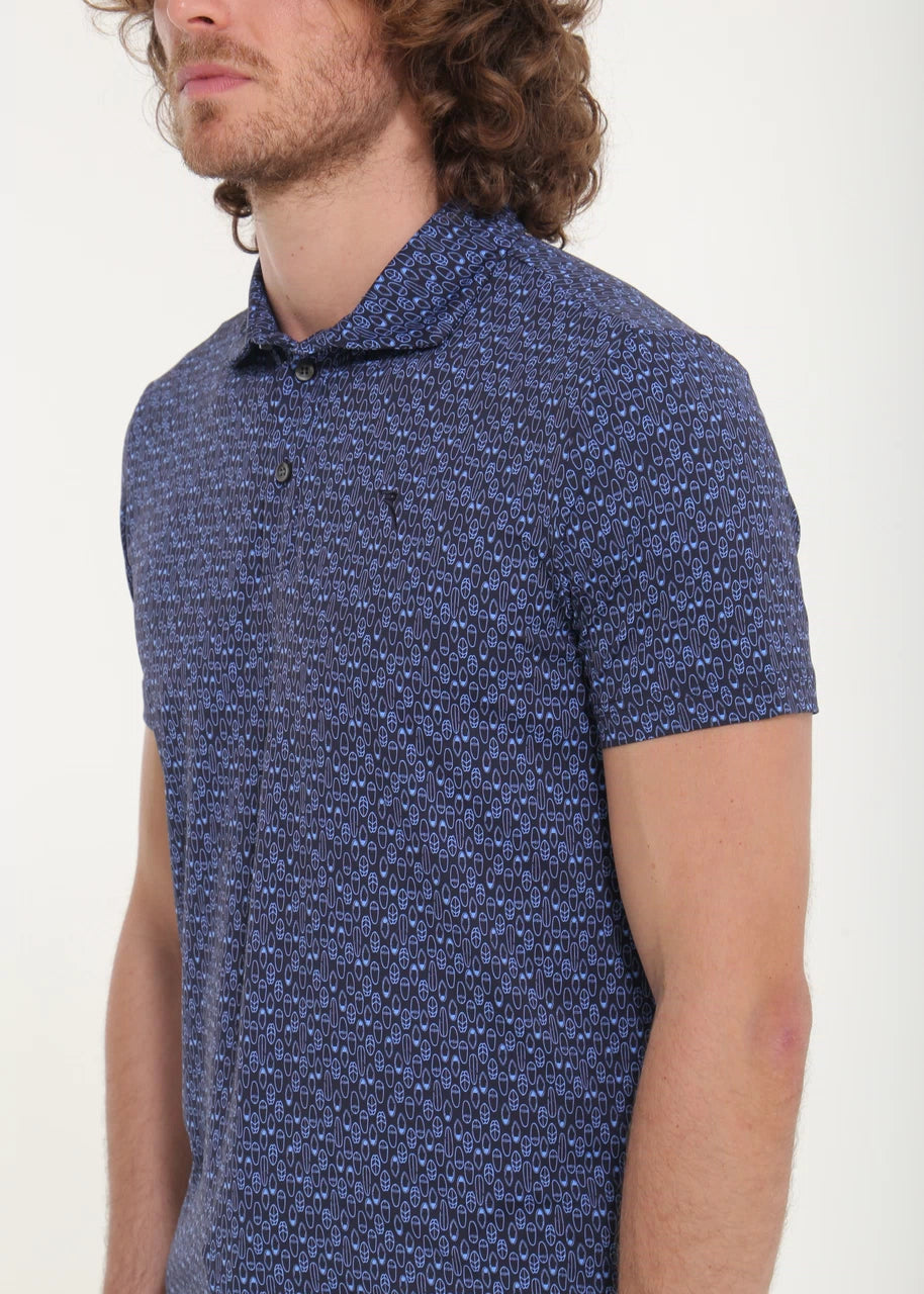 POLO CHERVO AGREE NAVY / AZUL
