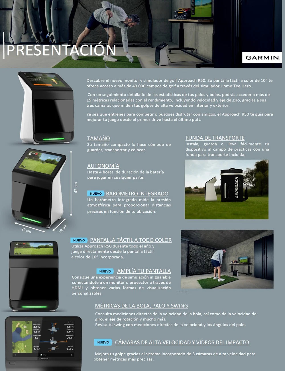 SIMULADOR GARMIN APPROACH R50