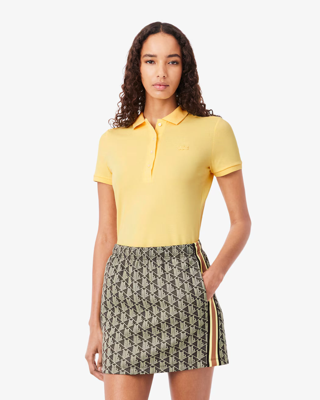 POLO DE MUJER LACOSTE SHORT SLEEVE AMARILLO