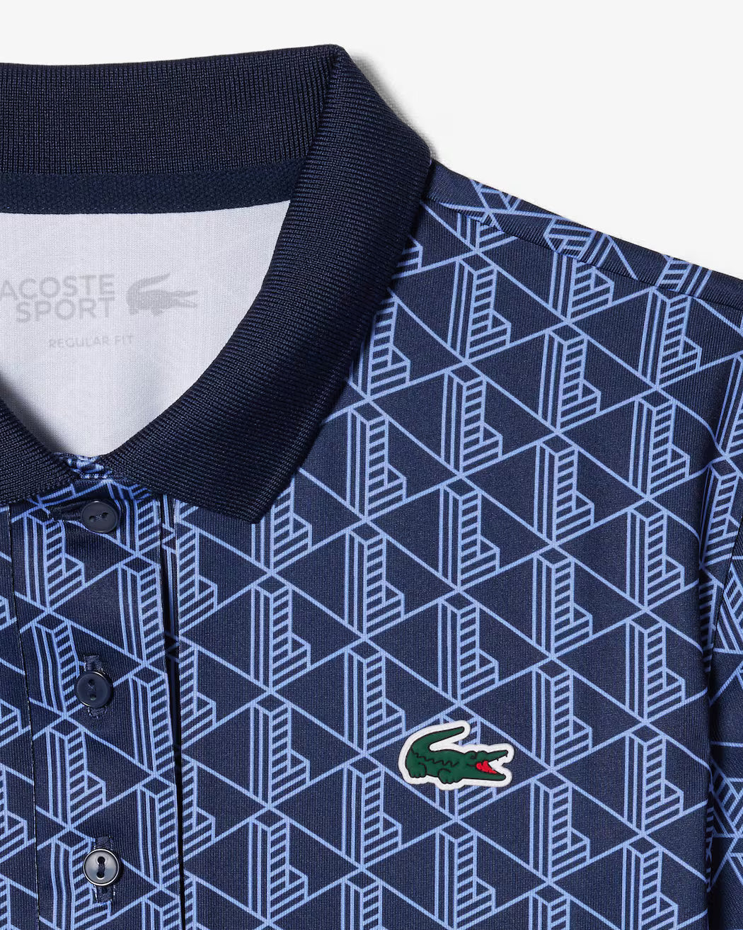 POLO DE MUJER LACOSTE AOP NAVY