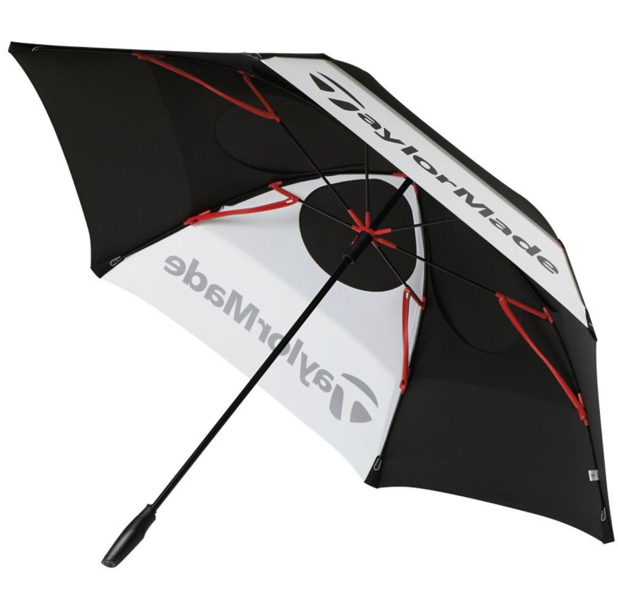 TAYLORMADE PARAGUAS DOUBLE CANOPY 68" NEGRO/BLANCO