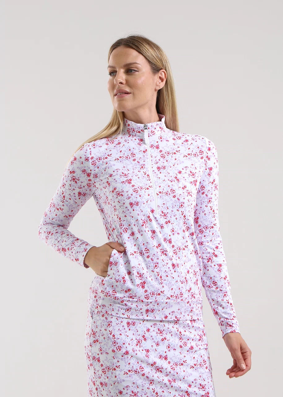 TROYER DE MUJER CHERVO TRISHA ROJO / CELESTE