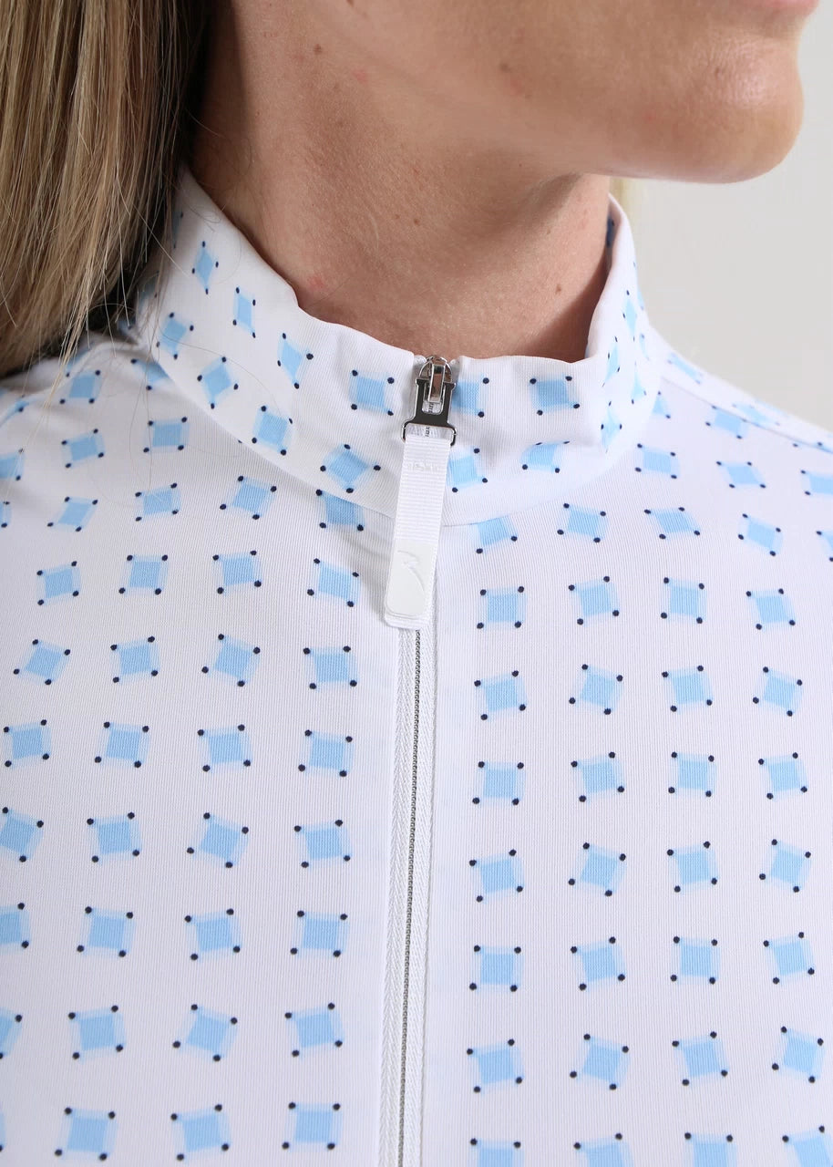 TROYER DE MUJER CHERVO TRISHA BLANCO / CELESTE