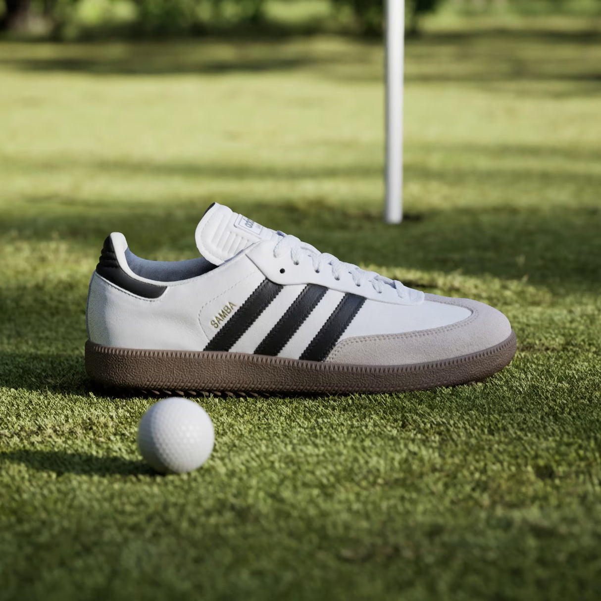 ZAPATO DE MUJER ADIDAS SAMBA GOLF BLANCO / NEGRO/MARRON