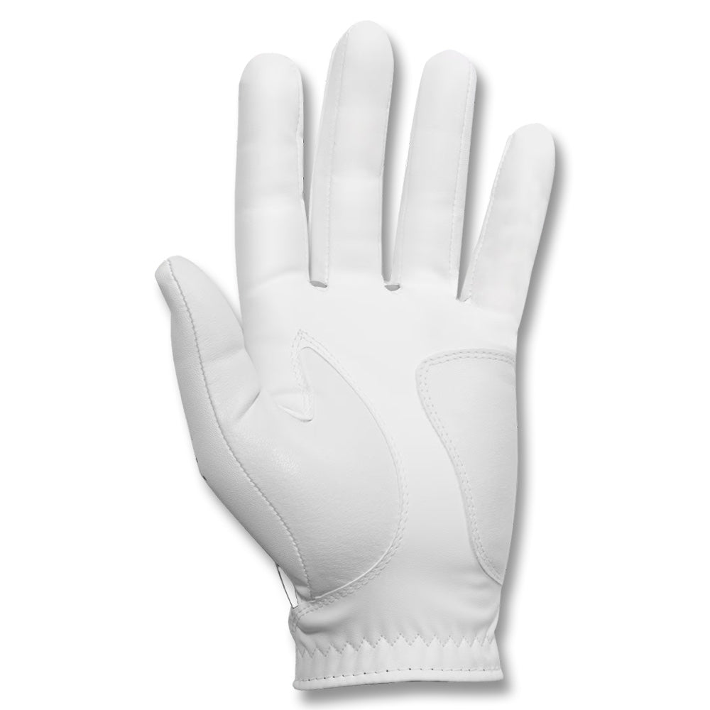 Guante FootJoy WeatherSof blanco - detalle palma
