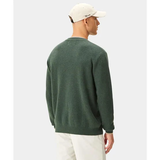 JERSEY MACADE CASHMERE BLEND KNIT CREWNECK