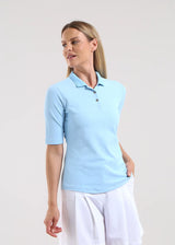 POLO DE MUJER CHERVO APPARIRE CELESTE