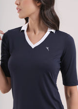 POLO DE MUJER CHERVO ALBENGA NAVY