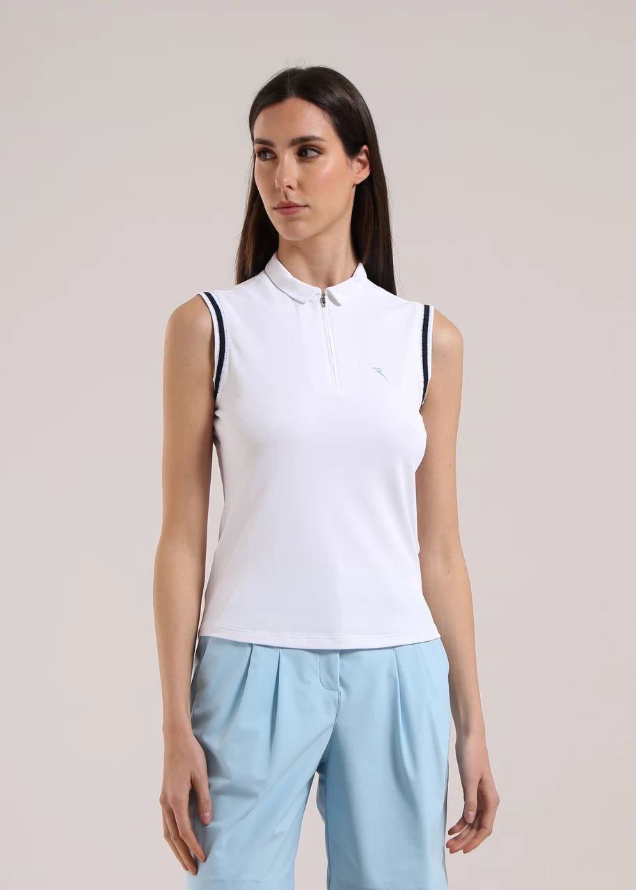 POLO DE MUJER CHERVO ASTUZIA BLANCO