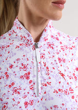 POLO DE MUJER CHERVO ANTIGUA ROJO / CELESTE