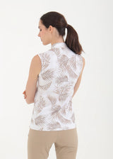 POLO DE MUJER CHERVO ANTIGUA BEIGE / BLANCO