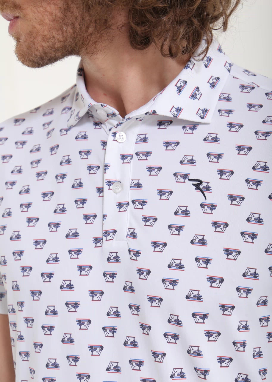 POLO CHERVO AGREE AZUL / ROJO