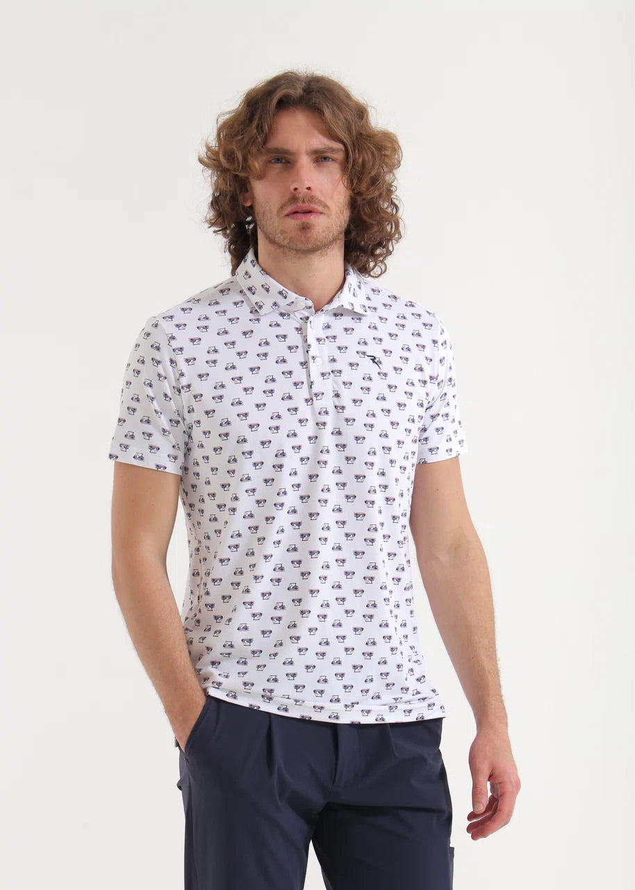 POLO CHERVO AGREE AZUL / ROJO