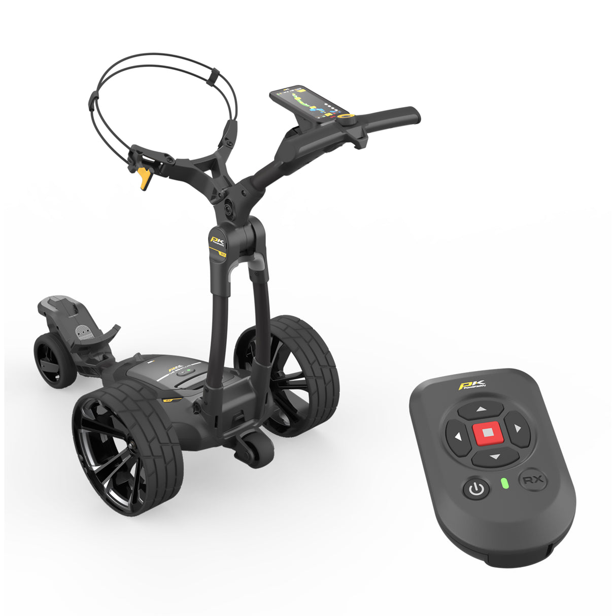 CARRO ELÉCTRICO POWAKADDY RX12 GPS XL-PLUS LITHIUM NEGRO