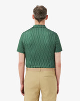 POLO LACOSTE PERFORMANCE PRINT BLANCO / VERDE