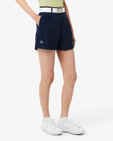 BERMUDA DE MUJER LACOSTE BOTTOMS NAVY