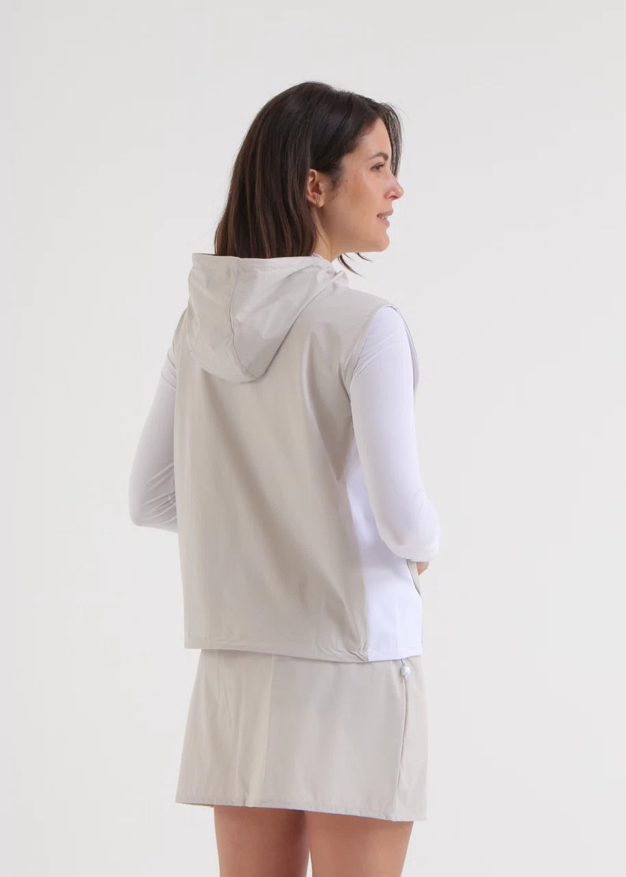 CHALECO DE MUJER CHERVO PLAISIR BEIGE