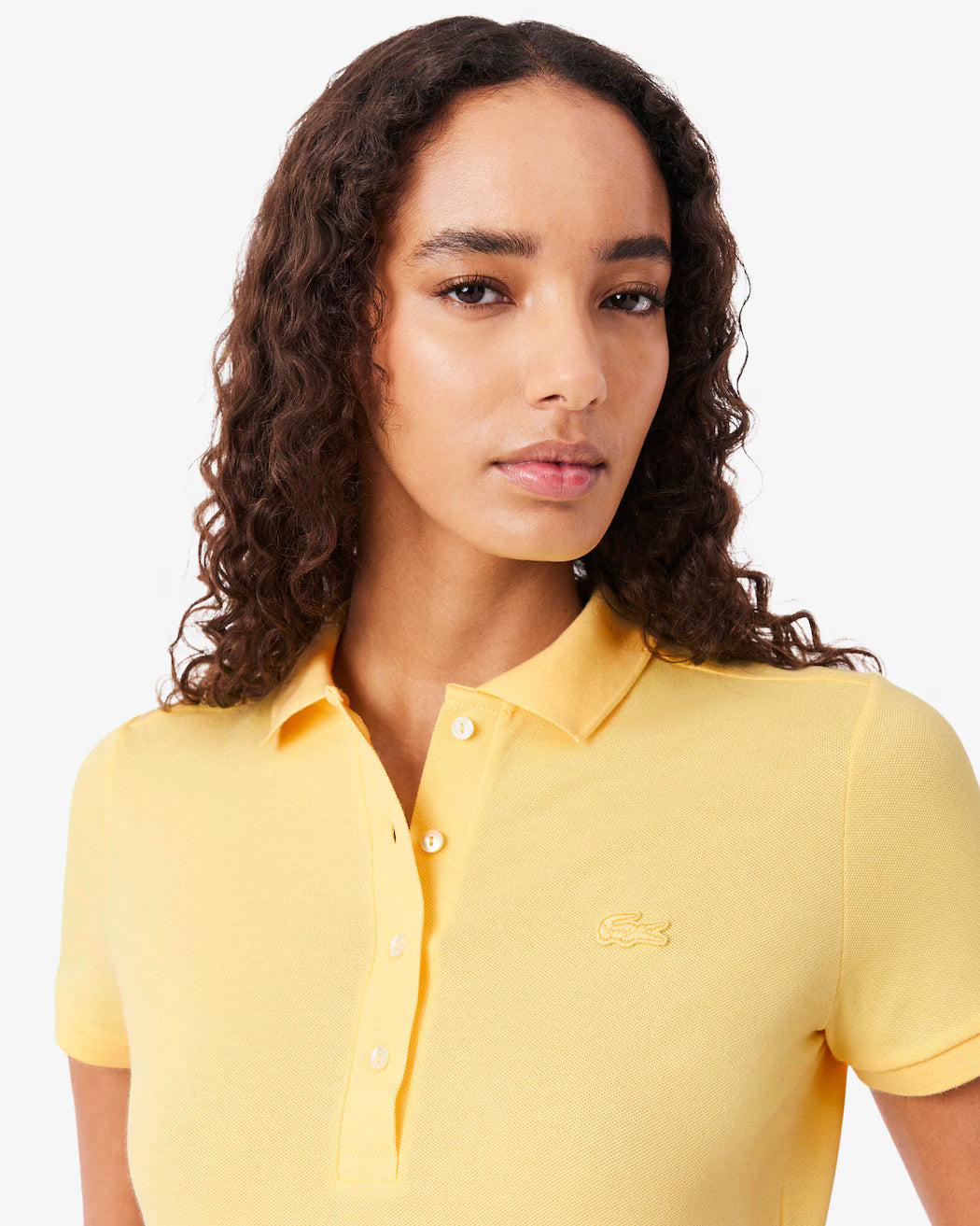 POLO DE MUJER LACOSTE SHORT SLEEVE AMARILLO