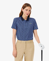 POLO DE MUJER LACOSTE AOP NAVY