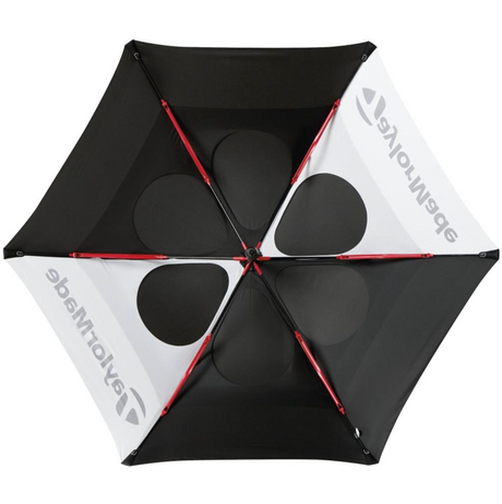 TAYLORMADE PARAGUAS DOUBLE CANOPY 68" NEGRO/BLANCO
