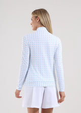 TROYER DE MUJER CHERVO TRISHA BLANCO / CELESTE