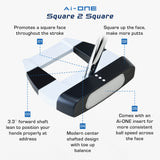 PUTT ODYSSEY AI ONE SQUARE 2 SQUARE CRUISER JAILBIRD BROOMSTICK