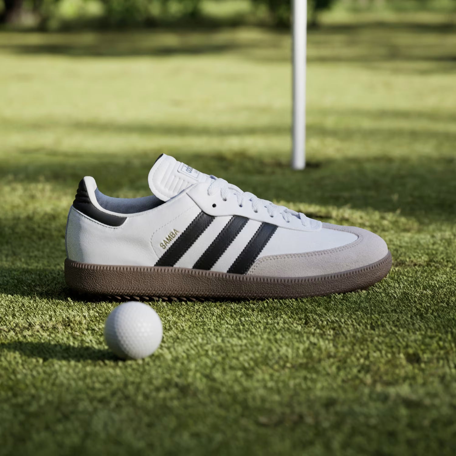 ZAPATO DE MUJER ADIDAS SAMBA GOLF BLANCO / NEGRO/MARRON