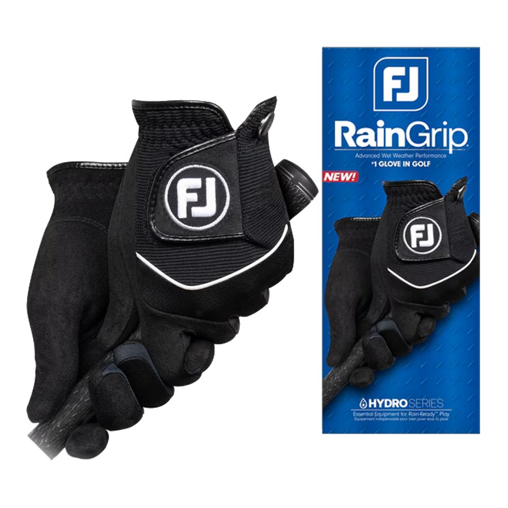 Guante FootJoy RainGrip mujer negro - par para lluvia